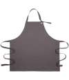 DE142 DP145 Dennys Canvas Apron with Metal Eyelets Storm Grey colour image